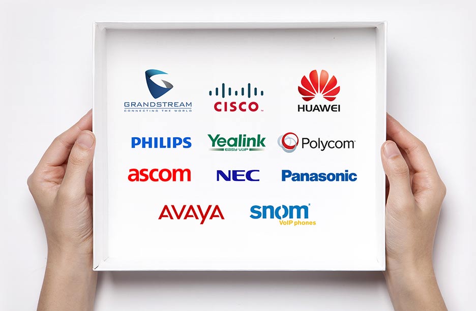 Compatible with Grandstream, Cisco, Huawei, Philips, Yealink, Polycom, Ascom, NEC, Panasonic, Ayaya and Snom